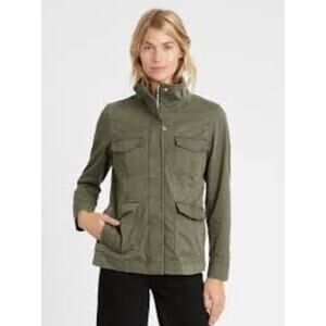 Banana Republic Olive Green Utility Field Jacket Military Style XL